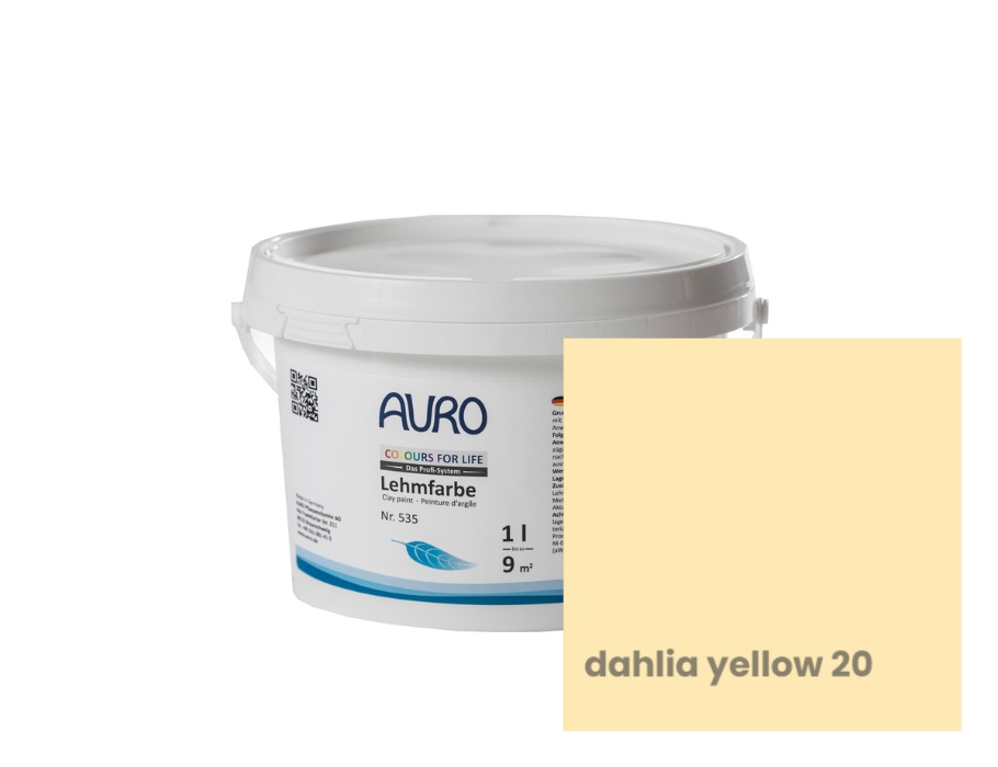 Auro Leemverf - Kleur Dahlia Yellow 20 - 1L