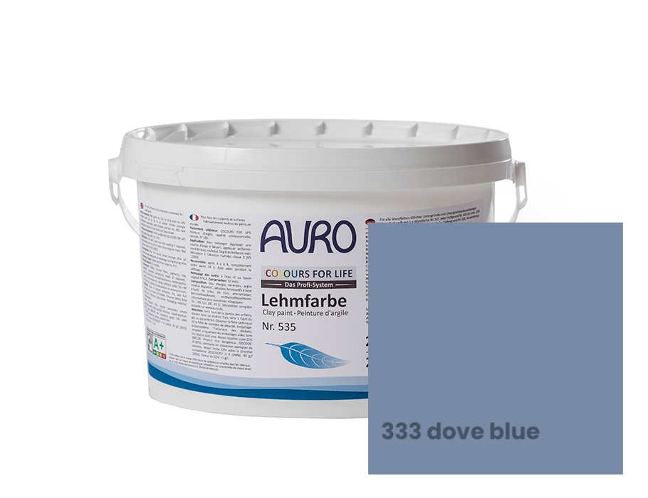 Auro Leemverf - Kleur 333 Dove Blue - 2,5L