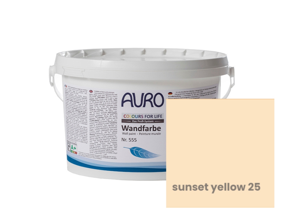 Auro Muurverf en Plafondverf - Kleur Sunset Yellow 25 - 2,5L