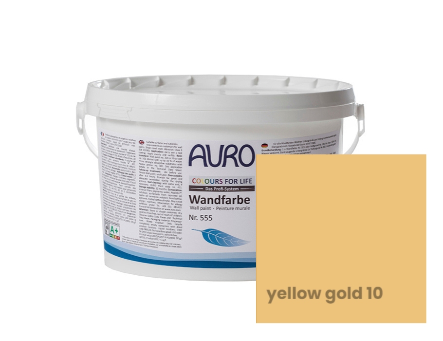 Auro Muurverf en Plafondverf - Kleur Yellow Gold 10 - 2,5L