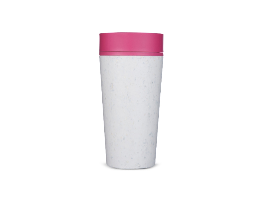 Kaffeebecher "Circular Cup" - Kreide/Lotus Rosa - 340ml