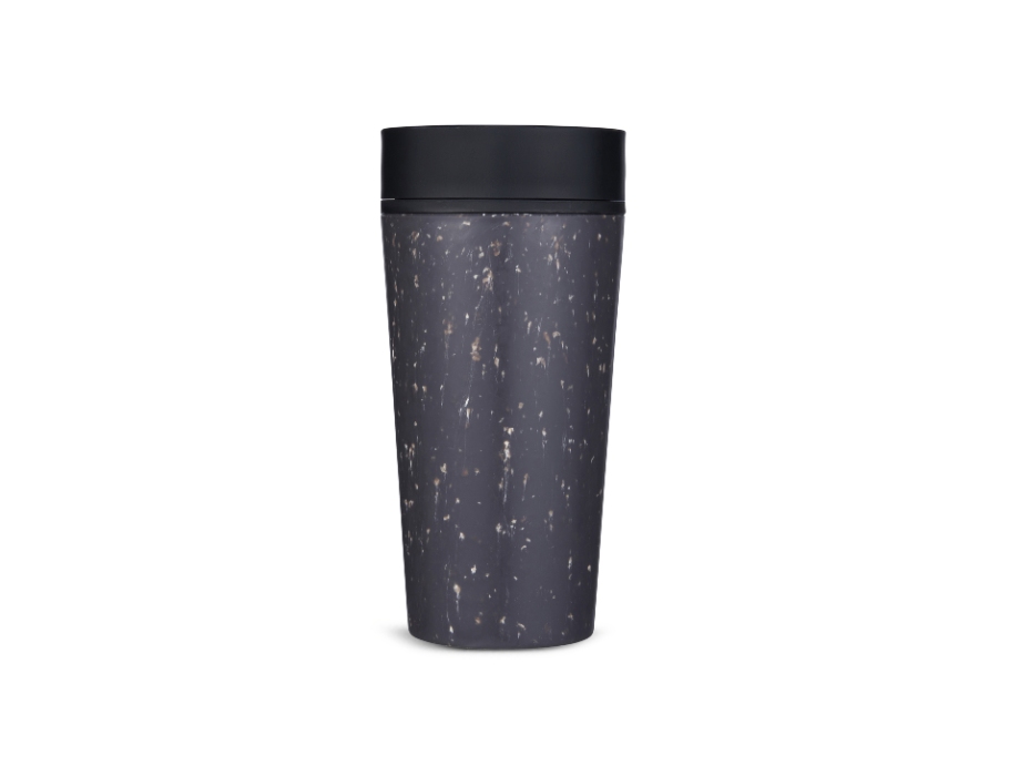 Kaffeebecher "Circular Cup" - Grau/Tintenschwarz - 340ml