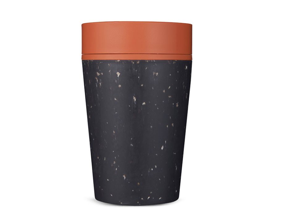 Kaffeebecher "Circular Cup" - Grau/Sonnenuntergang Orange- 227ml