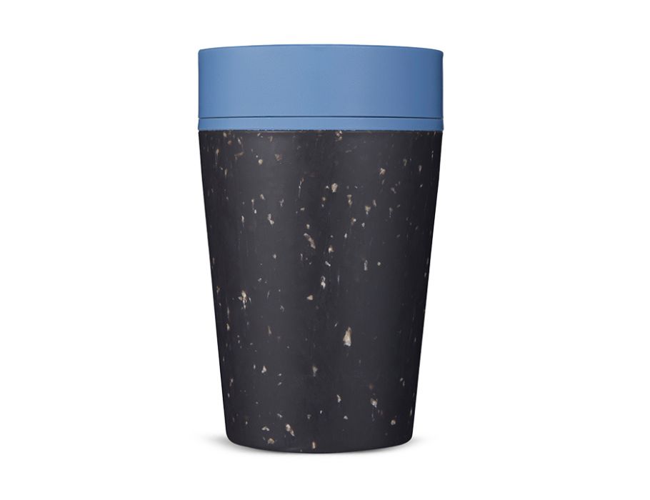 Koffiebeker - Circular Cup - Zwart/Blauw - 227 ml