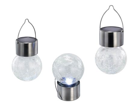 Hanglampjes Crackle - Zonne-energie - 3 stuks | Eco-Logisch
