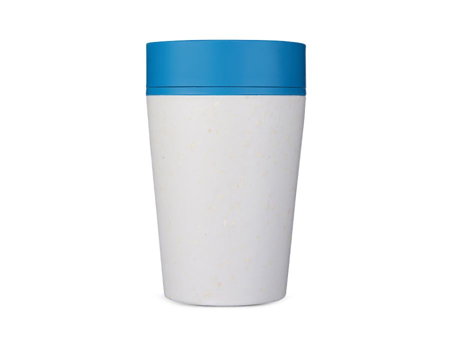 Kaffeebecher "Circular Cup" - Kreide/Pazifikblau - 227ml